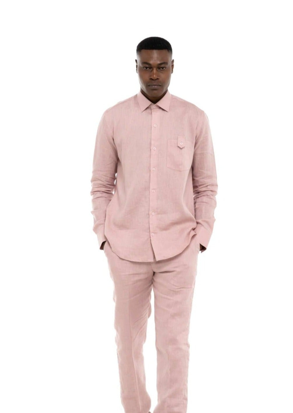 Organic Linen Set (Pink)